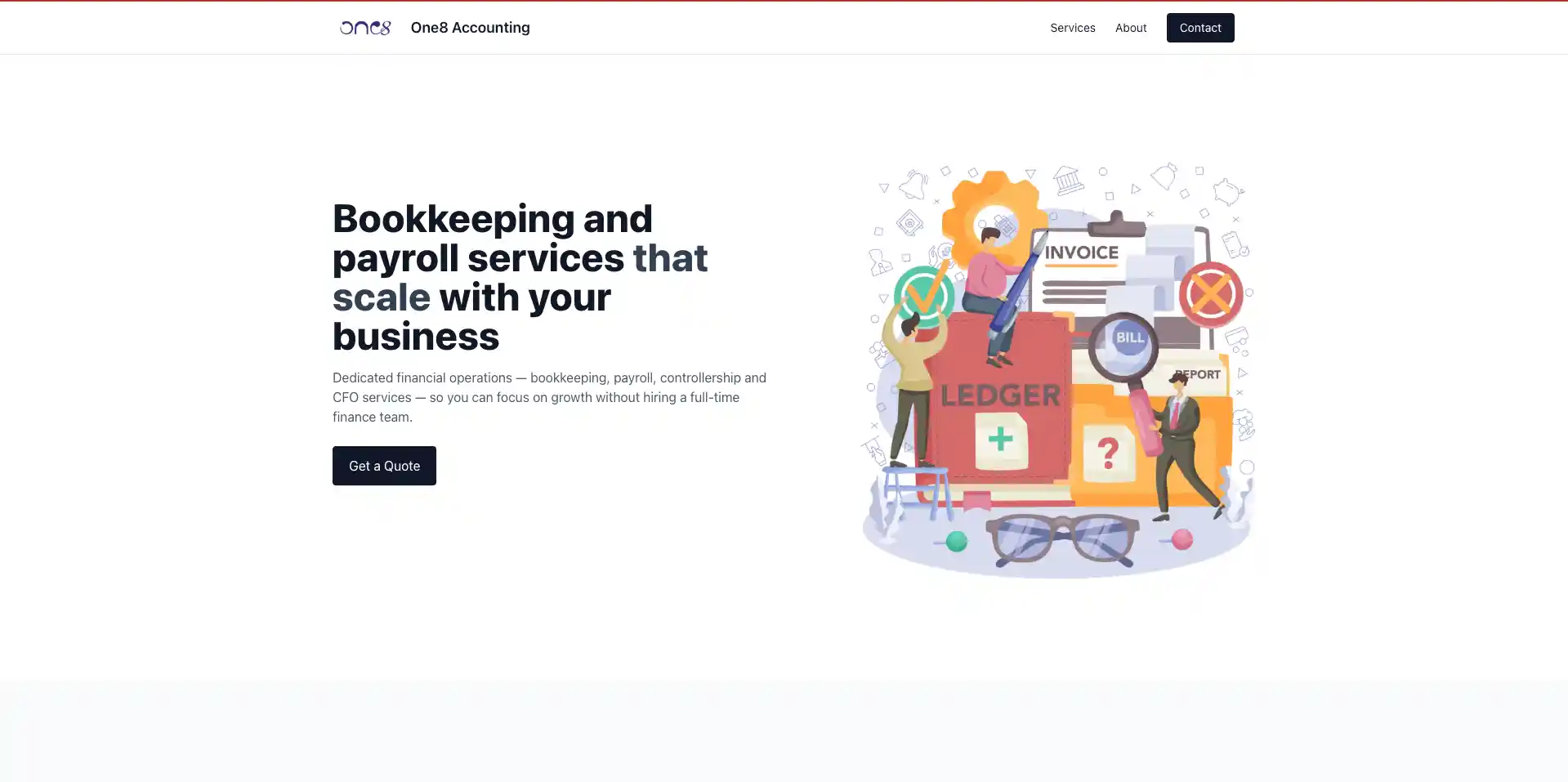 One8 Accounting screenshot